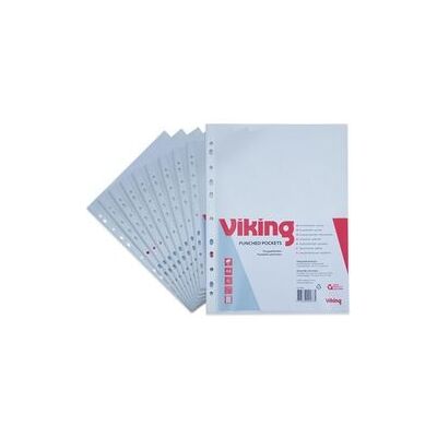 Showtassen Viking A4 11 gaten 80 micron pak 50 stuks Showtassen Viking A4 11 gaten 80 micron pak 50 stuks