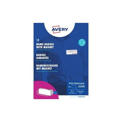 Naambadge AVERY Zweckform POL30MA66-20DR Naambadge AVERY Zweckform POL30MA66-20DR