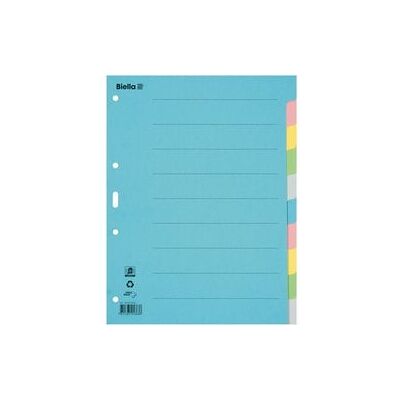 Blanco tabbladen Biella Karton Kleurenassortiment Blanco tabbladen Biella Karton Kleurenassortiment