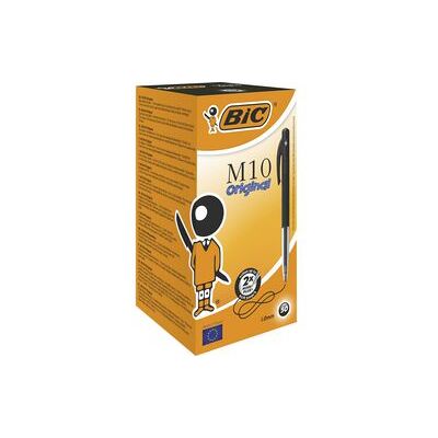 BIC Balpen m-10 zwart 50 stuks 0,4mm BIC Balpen m-10 zwart 50 stuks 0,4mm
