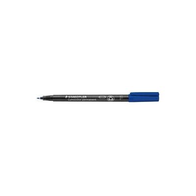 STAEDTLER Viltstift lumocolor 318 permanent f blauw - 10 stuks STAEDTLER Viltstift lumocolor 318 permanent f blauw - 10 stuks