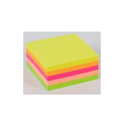 Notes Viking 76x76mm assorti neon zelfklevend herplaatsbaar 400 vel Notes Viking 76x76mm assorti neon zelfklevend herplaatsbaar 400 vel