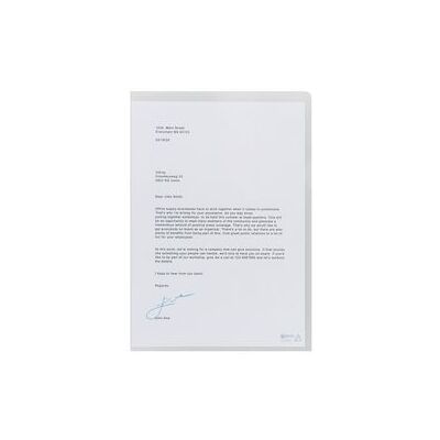 L-vormige mappen Hetzel A4 transparant L-vormige mappen Hetzel A4 transparant