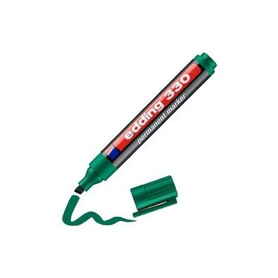 Permanente marker Edding 330 Groen 1-5 mm Schuine punt Permanente marker Edding 330 Groen 1-5 mm Schuine punt