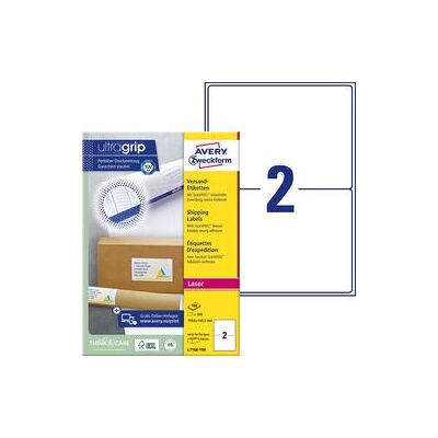 Verzendetiketten AVERY Zweckform UltraGrip Wit Verzendetiketten AVERY Zweckform UltraGrip Wit