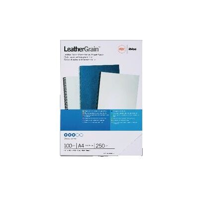 GBC Inbindkaft leathergrain 250micron wit GBC Inbindkaft leathergrain 250micron wit