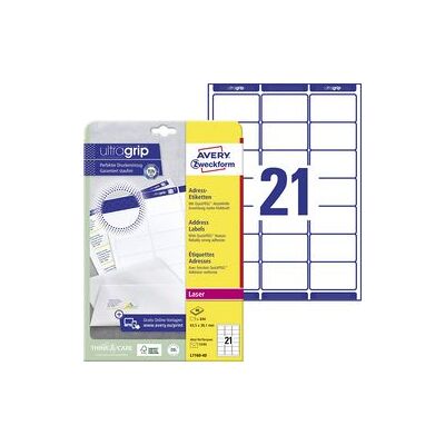 Adresetiketten Avery-Zweckform QuickPEEL™ Papier Adresetiketten Avery-Zweckform QuickPEEL™ Papier