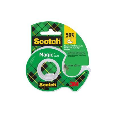 Scotch Plakband en dispenser magic 19mmx25m transp Scotch Plakband en dispenser magic 19mmx25m transp
