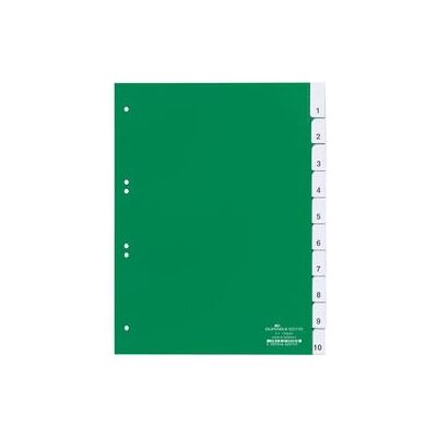 Blanco tabbladen DURABLE 6221 10 tabs 6 Gaten Groen Blanco tabbladen DURABLE 6221 10 tabs 6 Gaten Groen