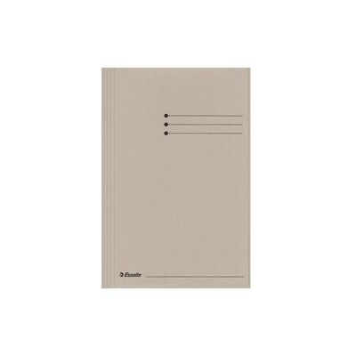 Esselte Mappen 3 flappen folio 240x318mm grijs Esselte Mappen 3 flappen folio 240x318mm grijs