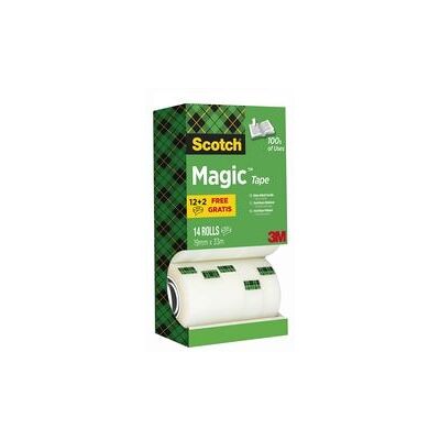 Plakband Scotch Magic 19mmx33m transp Plakband Scotch Magic 19mmx33m transp
