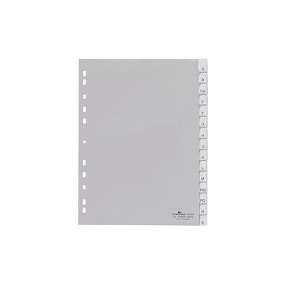 Tabbladen Durable 6442 Polypropyleen A4 230x297mm Grijs 15 tabs Tabbladen Durable 6442 Polypropyleen A4 230x297mm Grijs 15 tabs