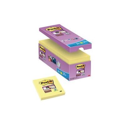 Post-it Zelfklevende notes 16 x 90 vel 76 x 76 mm blanco kanariegeel Post-it Zelfklevende notes 16 x 90 vel 76 x 76 mm blanco kanariegeel