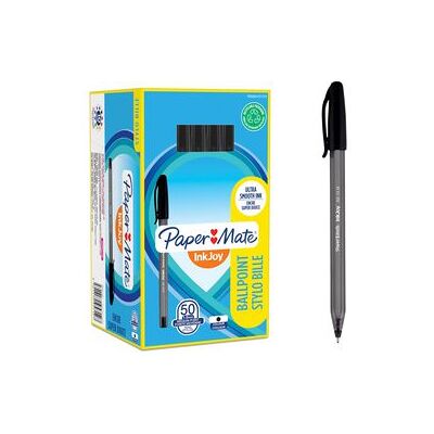 Paper Mate inkjoy 100st-balpennen medium punt (1,0 mm) zwart 50 stuks Paper Mate inkjoy 100st-balpennen medium punt (1,0 mm) zwart 50 stuks