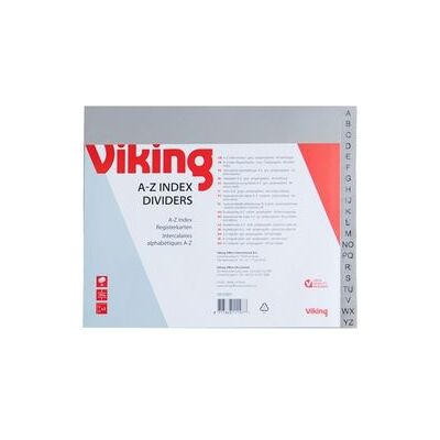 Alfabetische tabbladen Viking A5 120micron grij 20set 2 gaten A-Z Alfabetische tabbladen Viking A5 120micron grij 20set 2 gaten A-Z