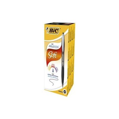 BIC Balpen atlantis 0,4 mm zwart 12 stuks BIC Balpen atlantis 0,4 mm zwart 12 stuks