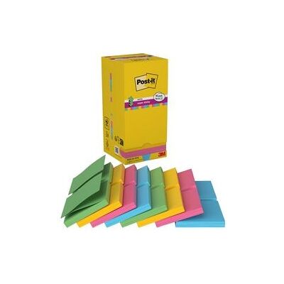 Post-it Super sticky notes r330ssvp16eu 76x76mm assorti pak 16 stuks Post-it Super sticky notes r330ssvp16eu 76x76mm assorti pak 16 stuks