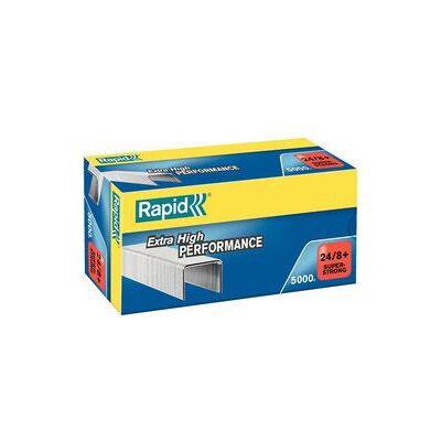 Rapid superstrong nietjes 24/8+mm 5000 stuks gegalvaniseerd Rapid superstrong nietjes 24/8+mm 5000 stuks gegalvaniseerd