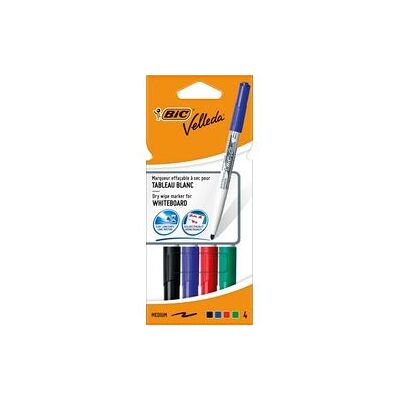 BIC Whiteboard marker 1741 velleda kunststofhouder breed 1,5 mm assorti rond BIC Whiteboard marker 1741 velleda kunststofhouder breed 1,5 mm assorti rond
