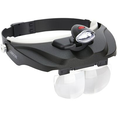 Carson hoofdloep pro series magnivisor deluxe met led en 4 lenzen Carson hoofdloep pro series magnivisor deluxe met led en 4 lenzen