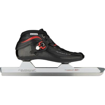 Nijdam premium norenschaatsen carbon - laag - zwart/rood - maat 38 Nijdam premium norenschaatsen carbon - laag - zwart/rood - maat 38