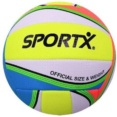SportX volleybal summer waves 260-280gr Multi kleuren SportX volleybal summer waves 260-280gr Multi kleuren