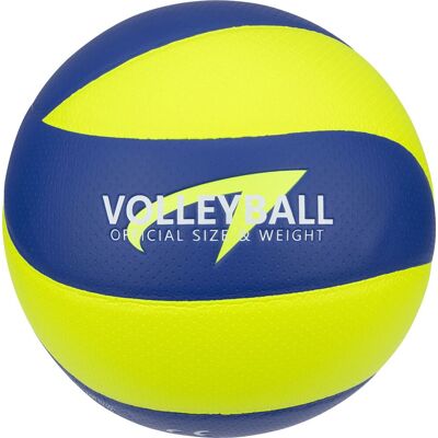 Avento volleybal pu gelamineerd - match pro - soft touch - blauw/geel Avento volleybal pu gelamineerd - match pro - soft touch - blauw/geel