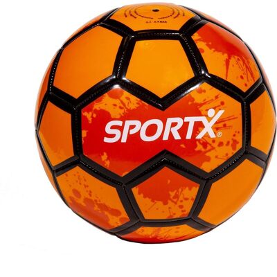 SportX Voetbal oranje - strand & recreatie - maat 5-formaat (ø 22 cm) - Oranje SportX Voetbal oranje - strand & recreatie - maat 5-formaat (ø 22 cm) - Oranje