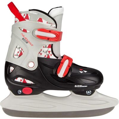 Nijdam kinderschaatsen verstelbaar - ijshockey schaatsen - zwart/grijs - maat 30-33 Nijdam kinderschaatsen verstelbaar - ijshockey schaatsen - zwart/grijs - maat 30-33