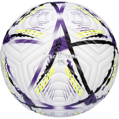 Avento voetbal - star-blazer - paars/geel - maat 5 - ⌀ ca. 22 cm Avento voetbal - star-blazer - paars/geel - maat 5 - ⌀ ca. 22 cm