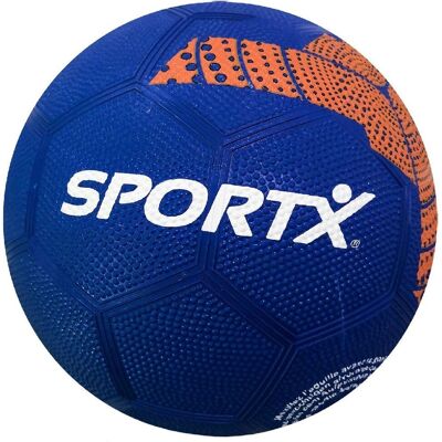SportX voetbal rubber orange triangle 360-380gr Blauw SportX voetbal rubber orange triangle 360-380gr Blauw