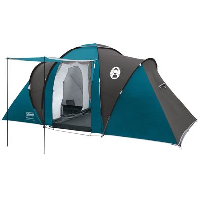 Coleman spruce falls 4 familietent - 4 persoons tent - 2 meter stahoogte - waterdicht en lichtgewicht - blauw/zwart Coleman spruce falls 4 familietent - 4 persoons tent - 2 meter stahoogte - waterdicht en lichtgewicht - blauw/zwart