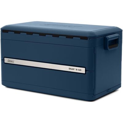 Coleman snap 'n go blue sapphire 55qt inklapbare koelbox - 52 liter koelbox - antibacterieel - blauw Coleman snap 'n go blue sapphire 55qt inklapbare koelbox - 52 liter koelbox - antibacterieel - blauw