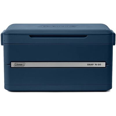 Coleman snap 'n go blue sapphire 45qt inklapbare koelbox - 42 liter koelbox - antibacterieel - blauw Coleman snap 'n go blue sapphire 45qt inklapbare koelbox - 42 liter koelbox - antibacterieel - blauw