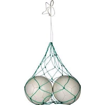 Avento Ballennet voor 2 ballen - groen/wit Avento Ballennet voor 2 ballen - groen/wit