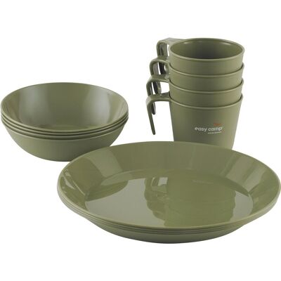 Easy Camp moss 4 dine set campingbord camping servies 4 personen groen Easy Camp moss 4 dine set campingbord camping servies 4 personen groen