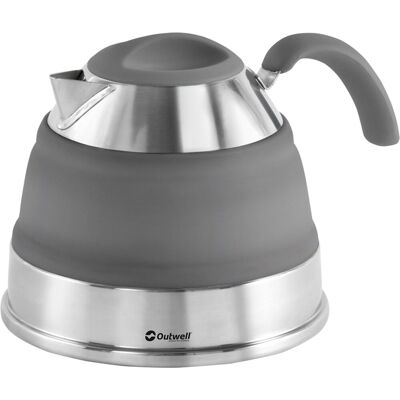 Outwell collaps kettle 1.5l campingketel opvouwbaar siliconen grijs Outwell collaps kettle 1.5l campingketel opvouwbaar siliconen grijs