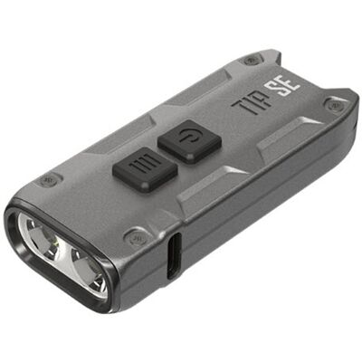 Nitecore tip se metallic gray sleutelhangerlamp oplaadbaar - 700 lumen - 90 meter - grijs Nitecore tip se metallic gray sleutelhangerlamp oplaadbaar - 700 lumen - 90 meter - grijs
