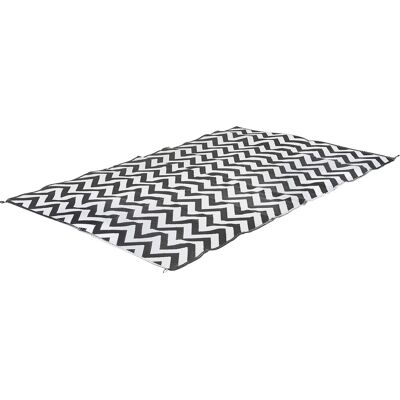 Bo-Camp - chill mat - wave - m - zwart/wit Bo-Camp - chill mat - wave - m - zwart/wit