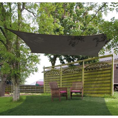 Eurotrail multi functional tapijt/schaduwdoek - 250*200cm - grijs/blauw Eurotrail multi functional tapijt/schaduwdoek - 250*200cm - grijs/blauw