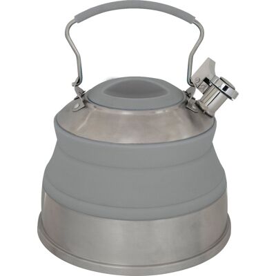 Eurotrail opvouwbare waterketel 2l - camping fluitketels - grijs Eurotrail opvouwbare waterketel 2l - camping fluitketels - grijs
