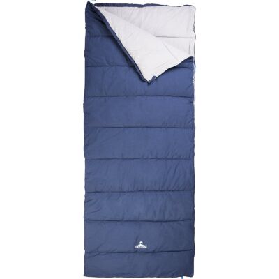 NOMAD ® condor xl slaapzak dekenmodel 220 x 90 donkerblauw katoenen voering koordtunnel incl hoes NOMAD ® condor xl slaapzak dekenmodel 220 x 90 donkerblauw katoenen voering koordtunnel incl hoes