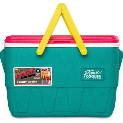 Igloo - passieve retro picknickmand koelbox - 23 liter - groen Igloo - passieve retro picknickmand koelbox - 23 liter - groen