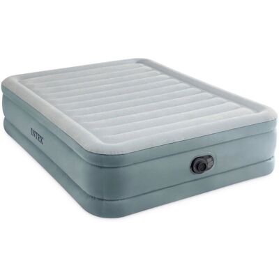 Intex 64824nd queen trend premium comfort 2-persoons luchtbed 203x152x46 cm + ingebouwde pomp grijs Intex 64824nd queen trend premium comfort 2-persoons luchtbed 203x152x46 cm + ingebouwde pomp grijs