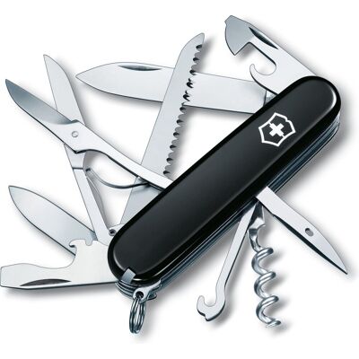 Victorinox huntsman zwitsers zakmes - 15 functies - zwart - rvs Victorinox huntsman zwitsers zakmes - 15 functies - zwart - rvs
