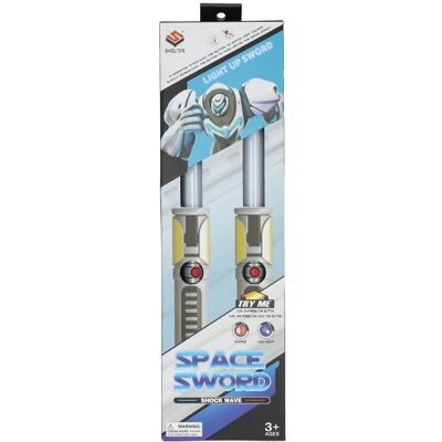 Albatros Hengelsport Space sword met licht en geluid - 2st. Zilver Albatros Hengelsport Space sword met licht en geluid - 2st. Zilver