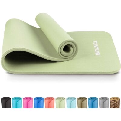 Tunturi nbr yogamat anti slip - fitnessmat extra dik & zacht - sportmat - 180x60x1.5cm - incl trainingsapp - mint Tunturi nbr yogamat anti slip - fitnessmat extra dik & zacht - sportmat - 180x60x1.5cm - incl trainingsapp - mint