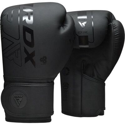RDX sports f6 kara bokshandschoenen - boxing gloves - training - vechtsporthandschoenen - boksen - zwart - mat - 12 oz RDX sports f6 kara bokshandschoenen - boxing gloves - training - vechtsporthandschoenen - boksen - zwart - mat - 12 oz