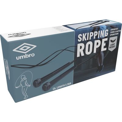 Umbro sports professioneel springtouw licht gewicht lengte 3.35m zwart & grijs Umbro sports professioneel springtouw licht gewicht lengte 3.35m zwart & grijs