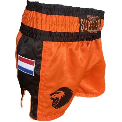 Super Pro nations holland kickboks broekje oranje/zwart (beschikbaar in verschillende maten) xs Super Pro nations holland kickboks broekje oranje/zwart (beschikbaar in verschillende maten) xs
